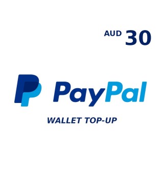 PayPal Wallet AUD 30 Top Up Key GLOBAL